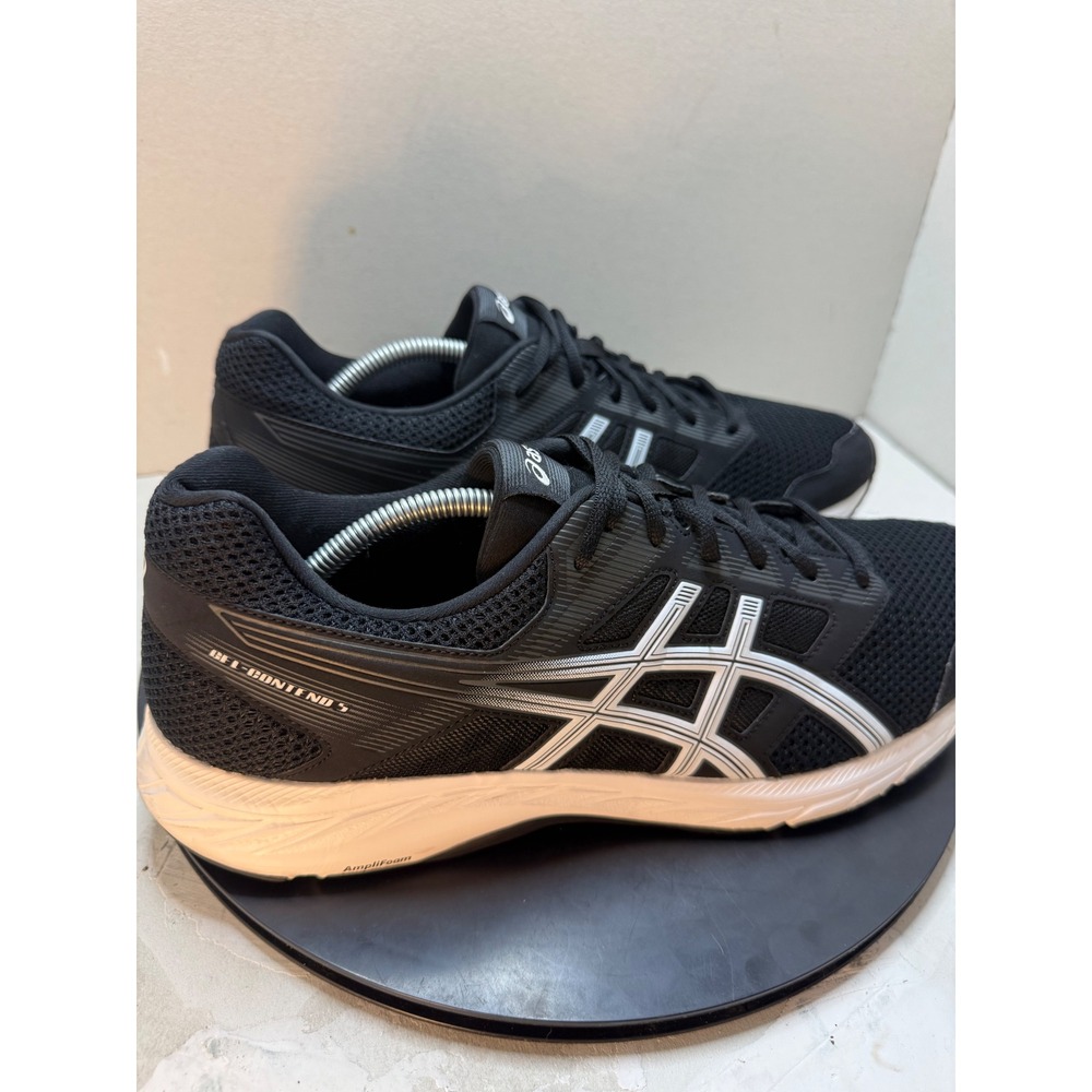 Asics Gel-Contend 5 Mens Running Shoes Black Silver 1011A256 Size 13
